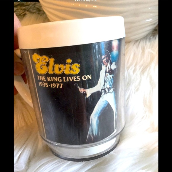 Elvis Thermo Cup Vintage 🍃The King Lives On - Picture 1 of 7